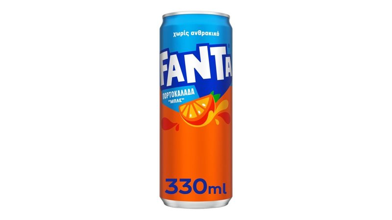 Fanta Πορτοκαλάδα Μπλε 0.33 l
