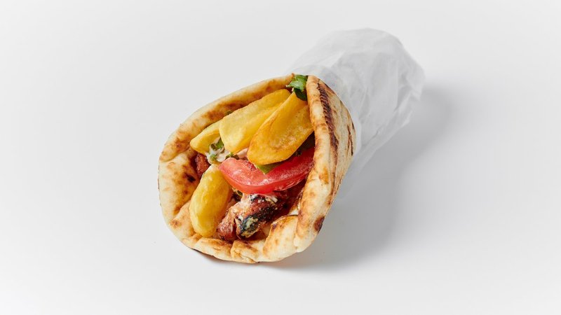 Σουβλάκι Κοτόπουλο σε Πίτα