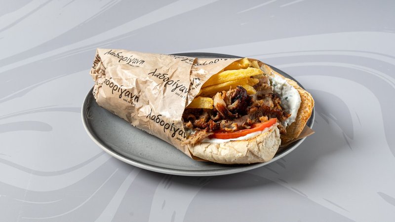 Σάντουιτς Διπλό Γύρος Χοιρινός